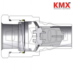 DQC H-Series ISO-B High Volume Female Plug H12F10-B