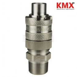 Dix-Lock® N-Series Interchange Male Head x Male Threaded Safety-Lock End Plug N4M6-S-LS