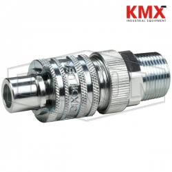 Dix-Lock® N-Series Interchange Male Head x Male Threaded Safety-Lock End Plug N4M6-ZLS