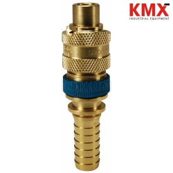 Dix-Lock® N-Series Interchange Male End x Hose Barb Safety-Lock Plug N4S4-B-LS