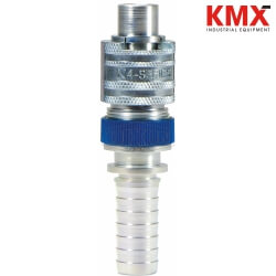 Dix-Lock® N-Series Interchange Male End x Hose Barb Safety-Lock Plug N4S4-LS