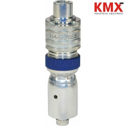 Dix-Lock® N-Series Bowes Interchange Coupler with Ferrule Male Locking Head N4S4-LS-WF