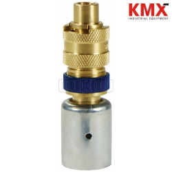 Dix-Lock® N-Series Bowes Interchange Coupler with Ferrule Male Locking Head N4S6-B-LS-WF