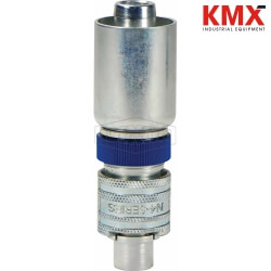 Dix-Lock® N-Series Bowes Interchange Coupler with Ferrule Male Locking Head N4S6-LS-WF