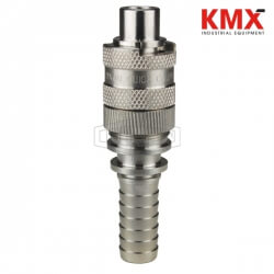 Dix-Lock® N-Series Interchange Male End x Hose Barb Plug N4S6-SS