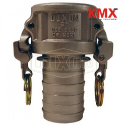 EZ Boss-Lock Cam & Groove Type C Coupler x Hose Shank with Notched Shank RC400EZNO