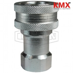 DQC H-Series ISO-B Steel Mill 'Slide Gate' Female Threaded Coupler F-4HF4-HV