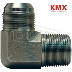 90° Male JIC 37° Flare x Male NPTF Elbow 2501-8-6