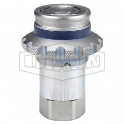 DQC HT-Series Correct Connect® Flushface Flange Sleeve Female Threaded Coupler 4HTF4-FS