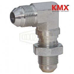 JIC 37° Flare 90° Bulkhead Elbow with Lock Nut 2701LN-12