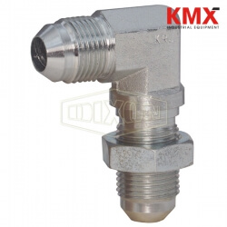 JIC 37° Flare 90° Bulkhead Elbow with Lock Nut 2701LN-16