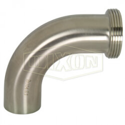 Polished 90° Threaded Bevel Seat x Weld Elbow B2T-G400