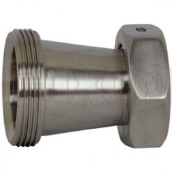 Threaded Bevel Seat x Plain Bevel Seat with Hex Nut Concentric Reducer B31TP-G150100