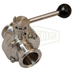 B5107-Series Butterfly Valve with Pull Handle Clamp End B5107E600CC-A