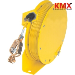 DELMACO Static Discharge Grounding Reel 50', Yellow and Yellow coated cable FG1555YW