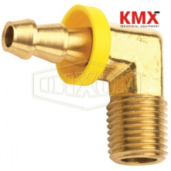 Male NPTF x Push-on Hose Barb 90° Elbow 2730602C