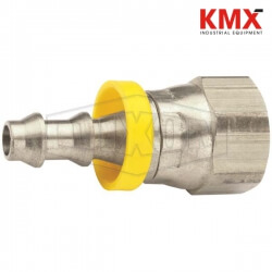 Female 37° JIC Swivel x Push-on Hose Barb 2880609SS
