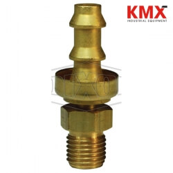 Male SAE Inverted Flare Swivel x Push-on Hose Barb 2900408CBC