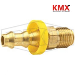 Male SAE Inverted Flare Swivel x Push-on Hose Barb 2900812C
