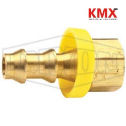 Female SAE Inverted Flare Rigid x Push-on Hose Barb 2920508C