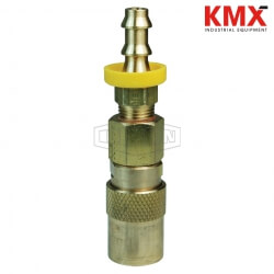 DQC CM-Series Industrial Mold Interchange Valved Coupler Push-Loc Barb 2CMB3-B
