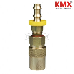 DQC CM-Series Industrial Mold Interchange Unvalved Coupler Push-Loc Barb 2CMB3-B-E