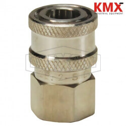 DQC E-Series Straight Through Interchange Female Coupler 2EF2-S