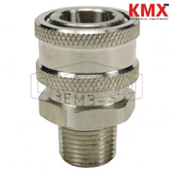 DQC E-Series Straight Through Interchange Male Coupler 2EM2-S