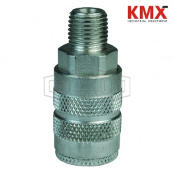 F-Series Pneumatic Manual Male Threaded Coupler 2FM2-S