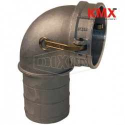 Cam & Groove 90° Type C Coupler x Hose Shank Elbow 300C-90AL