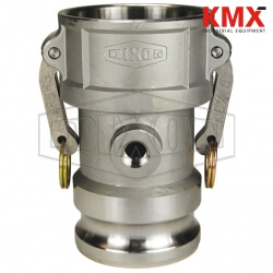 Dixon® Cam & Groove Coupler x Adapter with Port (Type DA) 300DAT25SS