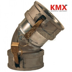 Dixon® Type DD 45° Elbow Coupler x Coupler 300DD-45SS