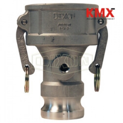 Dixon® Cam & Groove Jump Size Coupler x Adapter with Port (Type DA) 3020DAT50SS