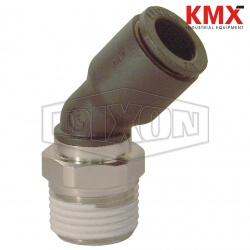 Legris Nylon/Nickel-Plated Brass Push-In 45° Male Elbow 31136014