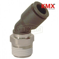 Legris Nylon/Nickel-Plated Brass Push-In 45° Male Elbow 31136018