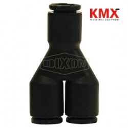 Metric Push-In Y Connector 31400600