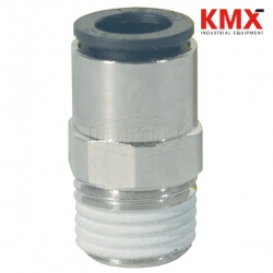 Legris Nylon/Nickel-Plated Brass Push-In Male Connector 31750411