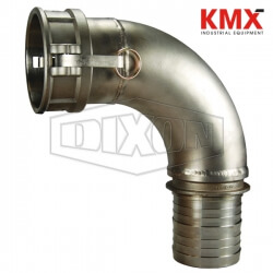 Cam & Groove 90° Type C Coupler x Hose Shank Elbow 400C-90SS