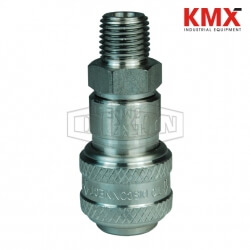 D-Series Pneumatic Automatic Male Threaded Coupler 4DM4-S