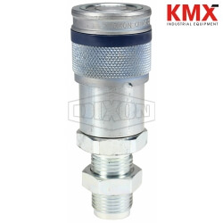 DQC HT-Series Correct Connect™ Flushface Male Threaded Bulkhead Coupler 4HTJB6
