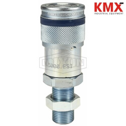 DQC HT-Series Correct Connect™ Flushface Male Threaded Bulkhead Coupler 4HTRB4