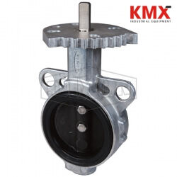 One Piece Aluminum Butterfly Valve with Iron Disc 6-400-1500