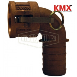 Cam & Groove 90° Type C Coupler x Hose Shank Elbow 125C-90BR