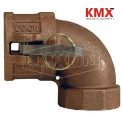 Cam & Groove 90° Type D Coupler x Female NPT Elbow 125D-90BR