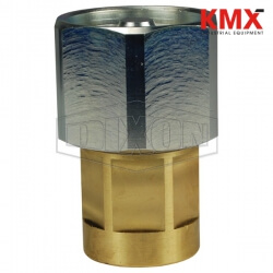 DQC W-Series Wingstyle Interchange Hex-Nut Female Coupler 6WBF4-B-HN