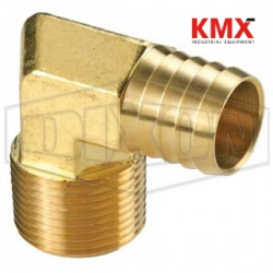 Male NPTF x Hose Barb 90° Elbow 1290804C