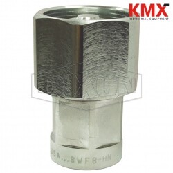 DQC W-Series Wingstyle Interchange Hex-Nut Female Coupler 8WF8-HN