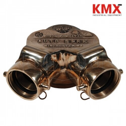 Double Clapper Siamese Connection Bottom Outlet 90DCS4025F-P