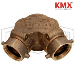 Double Clapper Siamese Connection Bottom Outlet 90DCS4030NYFDSP