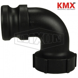 Polypropylene Cam & Groove Type A 90° Elbow Adapter x Female NPT 90PPA200